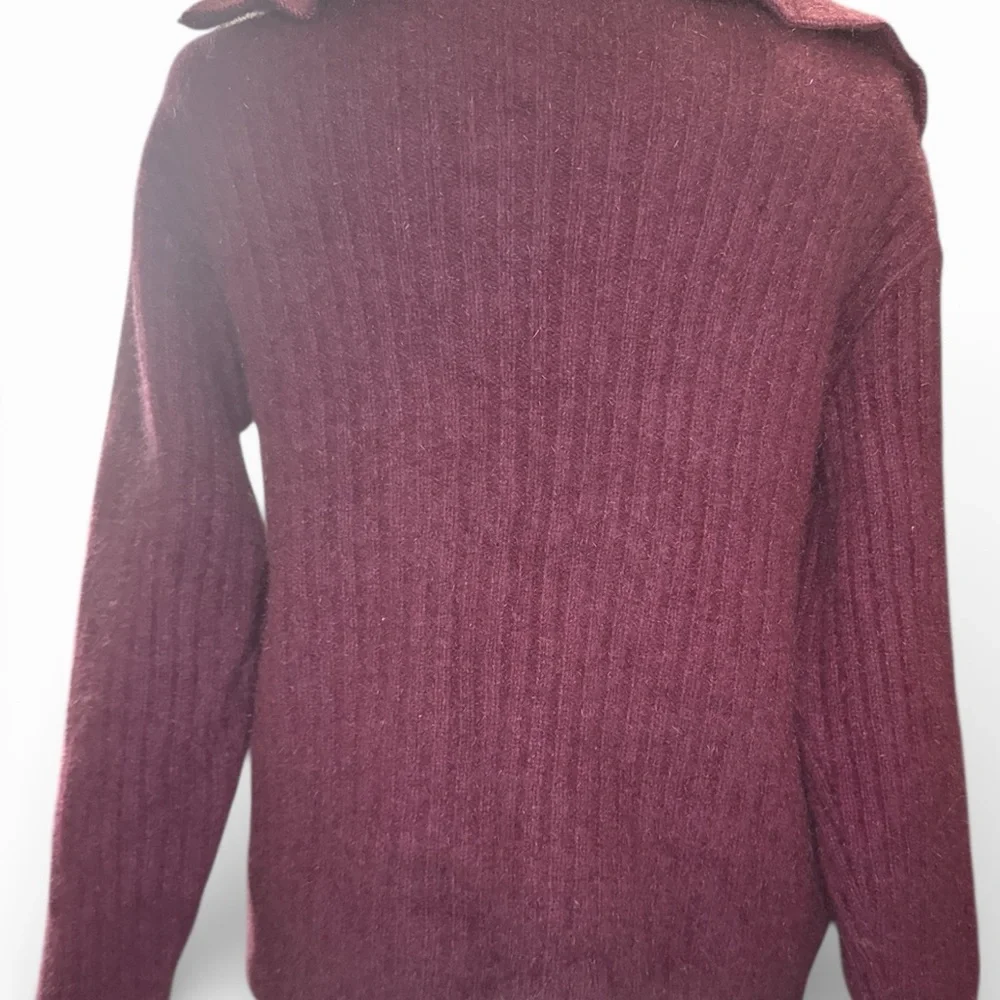 Women's Koru Burgundy Sweater - Picture 7 of 8
